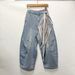 Women's Washed Denim Jeans Long Style Curved Silhouette Loose Fit Square Scarf Decoration New Style 2026_mkmklike.com