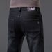 High-End Jeans 2025 New Elastic Slim Straight Men's Spring Autumn Middle-Aged Casual Long Pants Men_mkmklike.com