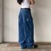 Embroidered Jeans Men's And Women's American Retro Couple Versatile Loose High Street Casual Trousers Y2k Fashion Versatile_mkmklike.com