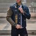 Men’s Slim Fit Ripped Denim Jacket – Distressed Vintage Style, Sizes S-XXL_mkmklike.com