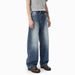 Nordmann MTLCLOTHES Men's Clothing|Korean Version Vibe Vintage Casual Scimitar Loose Wide-Leg Washed Denim Pants_mkmklike.com