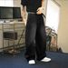 "Men's Vintage Flared Jeans – Retro 70s Wide-Leg Denim Pants With High Waist & Distressed Wash, Streetwear Staple For Casual & Night Out"_mkmklike.com