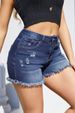 K Elastic Denim Shorts, Women's New Fashion, Tassel, Ripped Hole, Worn Jeans_mkmklike.com