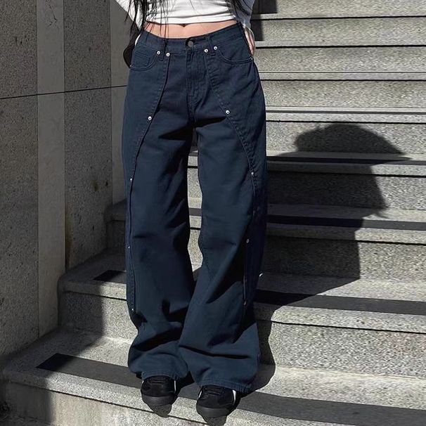 American High Street Straight Slacks Loose Wide-leg Slacks Men's Logging Pants_mkmklike.com