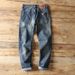Spring/Summer Stretch Jeans High End Retro European American Style Blue Fashionable Long Pants Unique Straight Leg Men's Denim_mkmklike.com