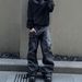 Men's Clothing Men's High Street Cleanfit Jeans Retro Flared Curved V Neck Slimming Black Pants For Streetwear_mkmklike.com