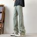 Hi Tao Elasticity Micro Pull American Splicing Style Men's Cowboy Pants High Street Trend Brand New Spring_mkmklike.com