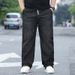 Men's Plus Size Relaxed Fit Straight Leg Jeans - High Waist Stretchy Comfort For Big & Tall Gentlemen (XL-8XL, Multiple Colors)_mkmklike.com
