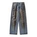 Men's Clothing Casual Jeans Ripped Casual Trousers One Piece Drop Shipping_mkmklike.com