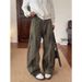 Men's Trendy Artistic Lazy Harajuku Style Long Pants 2025 New Hot Girl Washed Dirty Dyed Jeans Trend_mkmklike.com