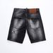 Summer New Style Quality Patches College Students Jeans Shorts Tight Waist D2 5 Points Men's Denim_mkmklike.com
