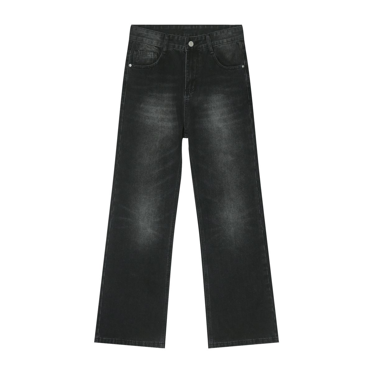 EF JEANS | 2023 Summer New Product, Casual Loose Straight Retro Hong Kong Style Mopping Denim Trousers For Men And Women_mkmklike.com