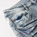 Men's Distressed Slim Fit Jeans With Paint Splatter & Whisker Details - Stretch Denim Pants For Casual Wear_mkmklike.com