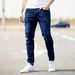 Cross-Border European And American Men's Slim-Fit Stretch Ripped Skinny Jeans For Men_mkmklike.com