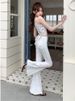 K New Arrivals 3D Bow Denim Pants For Women High-Waisted Versatile Slimming Flared Leggings_mkmklike.com