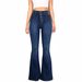 2026 European And American Popular Women's Jeans Slim-fitting High-waisted Buttocks Flared Pants Spot Wholesale_mkmklike.com