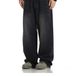Men's American Vintage Washed Denim Jeans – Loose Wide Leg, Floor-Length Straight Fit, Retro Casual Pants For Spring & Autumn_mkmklike.com