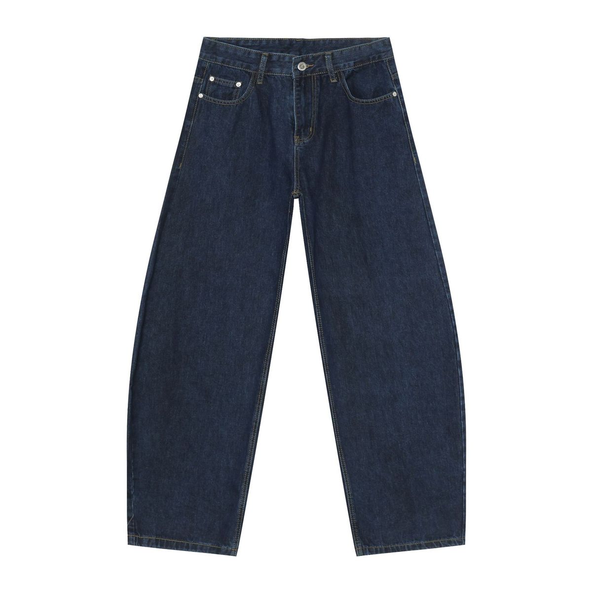 Men's Clothing Vintage Washed Denim Jeans For Men - Relaxed Straight Leg, Wide Fit, Classic American Style (Multiple Colors & Sizes)_mkmklike.com