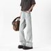 Men's Clothing American Cleanfit High Street Jeans For Men Men's Cleanfit High Street Jeans - Slim Fit Bootcut Casual Denim Pants For Everyday Wear_mkmklike.com