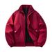 2025 New American Style Retro Men's Coat Autumn Winter Thickened Warm Solid Color Couple Jacket Trendy Brand Men_mkmklike.com