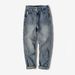 Men's Clothing Yu's Spring Festival Gala Same Style Jeans Men's Loose Versatile Autumn And Winter Trendy Straight Leg Pants_mkmklike.com