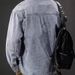 Retro Washed Denim Shirt Men's Trendy Brand Splicing Loose And Cool Workwear Shirt Jacket Men_mkmklike.com