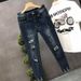 2024 New High Quality Nine Point Trendy And Handsome Slim Fit Small Foot Jeans Men's Fashion Brand Slimming_mkmklike.com