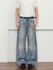 Men's Straight Leg Jeans Autumn Style American Retro Washed High Street Versatile Loose Fit Jeans Factory Direct Sales_mkmklike.com
