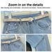 New Women's Rhinestone Studded Wide Leg Jeans Slim Fit Comfortable Height Enhancing Straight Leg Pants For Spring Autumn_mkmklike.com