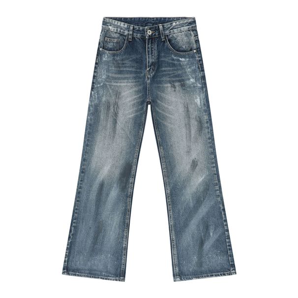 EF JEANS | 2024 New American Retro Old Polished And Slightly Straight Versatile Casual Jeans_mkmklike.com
