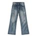 EF JEANS | 2024 New American Retro Old Polished And Slightly Straight Versatile Casual Jeans_mkmklike.com