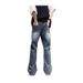 Autumn American High Street Vintage Jeans, Men's And Women's Trendy Slim Fit Straight Tube Vibe Wide Leg Mop Casual_mkmklike.com