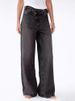 Y2K Vintage Washed Wide-Leg Jeans – High Waist Asymmetrical Hem Straight Denim Pants For Women_mkmklike.com