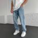 European And American High-quality New Men's Slim-fit Jeans, Ripped Jeans_mkmklike.com