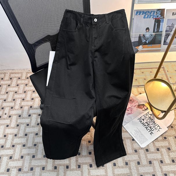 Men's Clothing Straight Leg Retro Jeans Women's American Retro Straight-Leg Jeans – High Waist, Relaxed Fit, Flowy Wide-Leg Pants With Vintage Wash_mkmklike.com