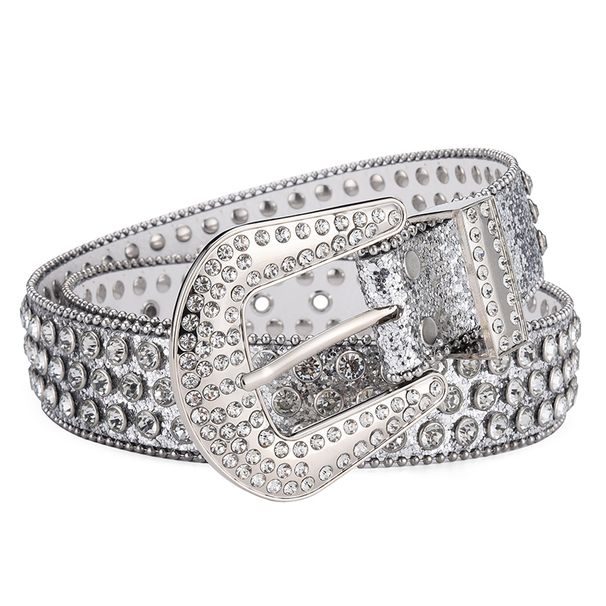 HOT Men's Jeans Rhinestone Large Size Women's Western Denim Shiny Rivet Design Leather HipHop Punk Rock Y2K Style Belt_mkmklike.com