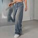 Vintage Washed Straight Leg Jeans – Distressed Blue, Relaxed Fit (S-XXL)_mkmklike.com