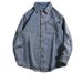 Washed Denim Shirt Men In Spring Autumn, Trendy, Loose And Casual, Suitable For Teenagers To Wear As An Outerwear_mkmklike.com