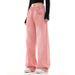 Women's Clothing High Street Loose Straight Pink Washed Jeans Spring And Summer High Waist Drape Mopping Wide Leg Trousers_mkmklike.com
