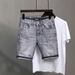 Men's Japanese Style Straight Leg Denim Shorts Summer Mid-Length Casual Five-Pocket Pants Loose Fitting American Style Trendy_mkmklike.com