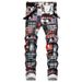 High-End 3D Jeans White Slim Fit Stretch Small Straight Cotton Elastic Printed Versatile Simple Men's Wear_mkmklike.com