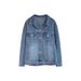 Women’s Vintage Denim Jacket – Classic Blue Stretch Polyester Coat, Oversized Casual Blazer For Slim & Plus-Size (S-5XL)_mkmklike.com