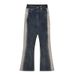 Men's Clothing Micro Flared Side Washed Mopping Gradient Jeans For Men And Women Niche Versatile Fashion Trend Trousers_mkmklike.com