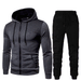 Men's Clothing Autumn and Winter New Men's Casual Cardigan Hooded Sweater 3D Printed Youth Men's Jacket Set_mkmklike.com