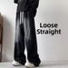 Men's Deconstructed Drawstring Jeans Straight Leg Loose Fit Wide Leg Casual Long Pants American High Street Style Trendy Versatile_mkmklike.com