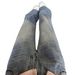 Women's Sparkly Rhinestone Embellished Denim Jeans Fleece Lined Slimming Wide Leg Plus Size Straight Leg Pants_mkmklike.com