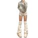 Women's Low Waisted Super Short Shorts Y2K Style Slim Straight Leg Denim Hot Pants European American Summer Fashion for Trendy Girls_mkmklike.com