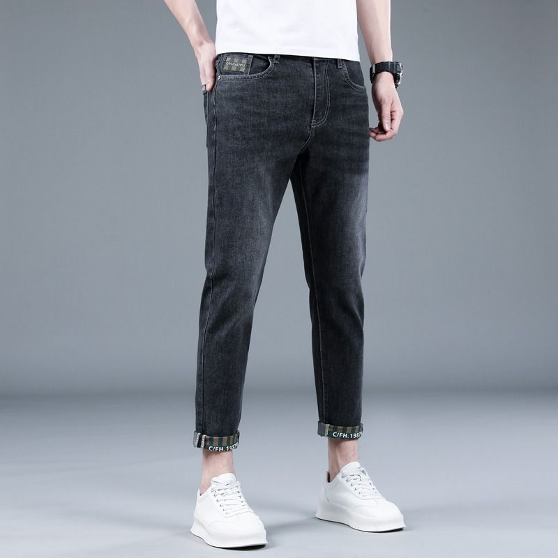 Women's High-Waisted Relaxed Fit Jeans - Stretchy Cotton Harlem Pants With Tapered Leg For Casual Comfort_mkmklike.com