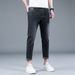 Women's High-Waisted Relaxed Fit Jeans - Stretchy Cotton Harlem Pants With Tapered Leg For Casual Comfort_mkmklike.com
