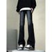 American Retro Pleated Scimitar Jeans Men's Summer New Deconstruction Design Vibe Thin And Slightly Pulled Trousers_mkmklike.com